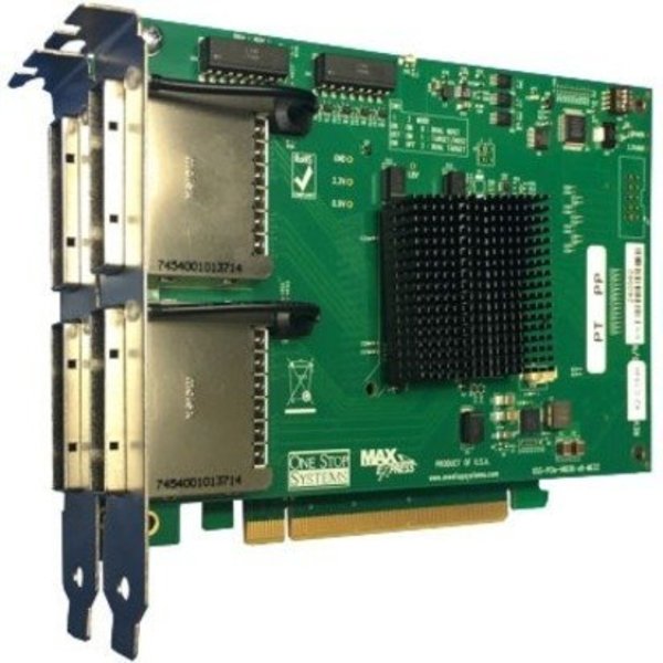 One Stop Systems Pcie X8 Gen 3 Cable Adapter, Four Pcie OSS-PCIE-HIB38-X8-QUAD